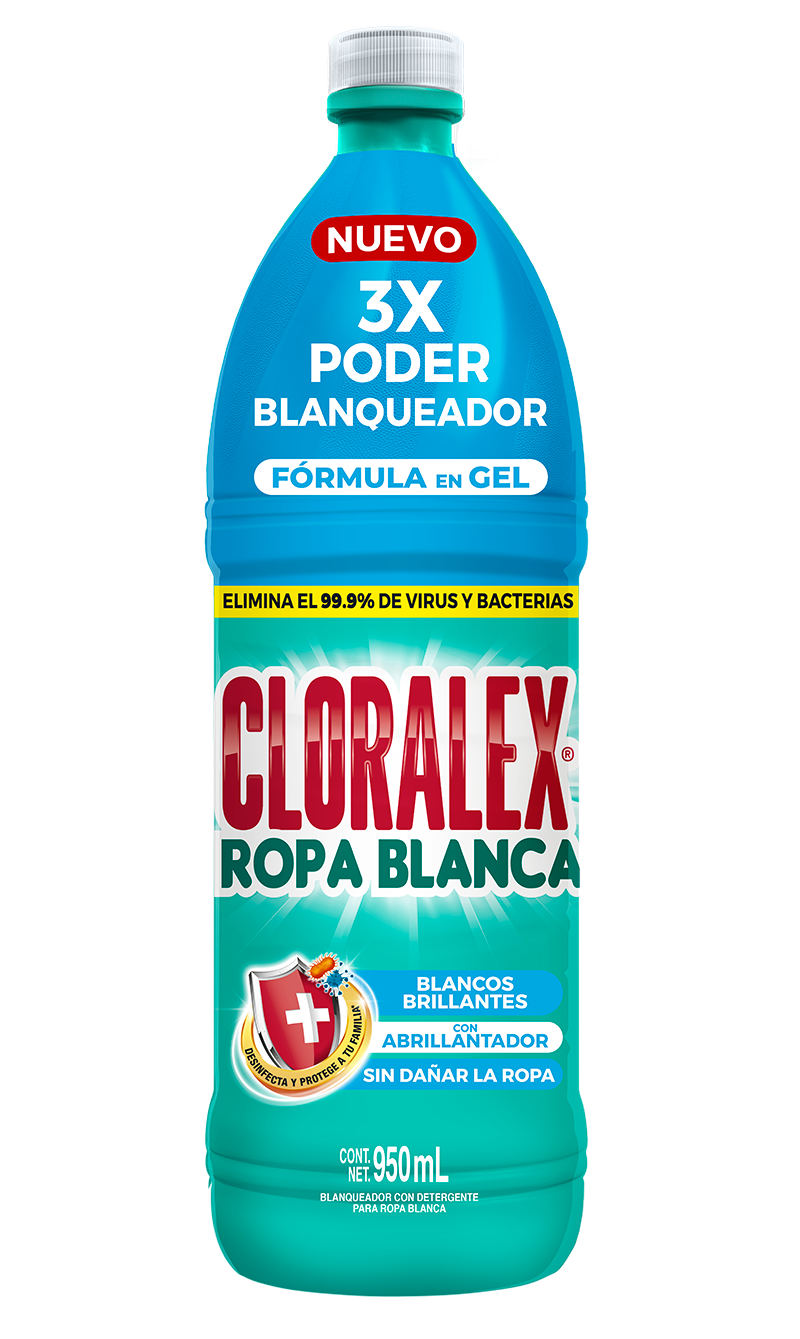 metálico Salida Visible Blanqueador de ropa en gel Cloralex Ropa Blanca | Cloralex